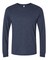 BELLA + CANVAS® Heather CVC Long Sleeve Crewneck T-Shirt for Layering Style & Custom Print Essential Tee
